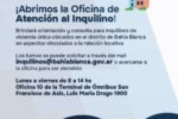 El Municipio puso en funcionamiento la Oficina de Atención al Inquilino