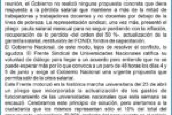 Docentes universitarios anunciaron un paro de 48 horas y exigen mejoras salariales al Gobierno Nacional