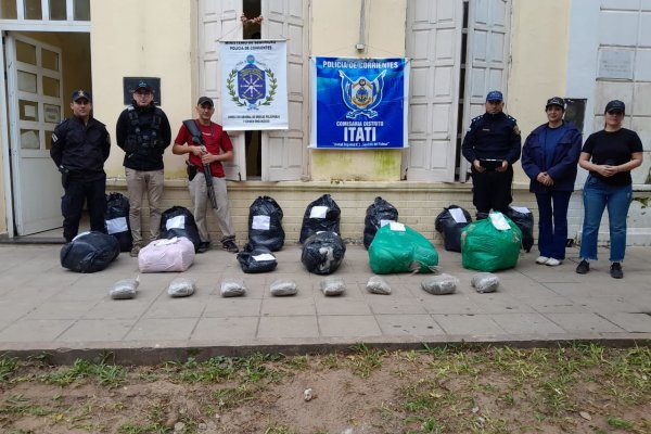 ITATÍ! Secuestran más de 100 kilos de Marihuana