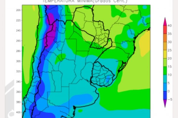 ATENCIÓN! El invierno inicia con vientos polares que producirán mínimas bajo lo normal