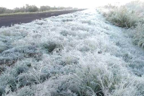 LA MÁS FRÍA DEL NEA! Una ciudad llegó hoy a 4 grados bajo cero
