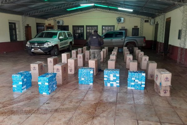 Incautan mercadería valuada en más de 87 millones de pesos en cercanías al límite con la República del Paraguay