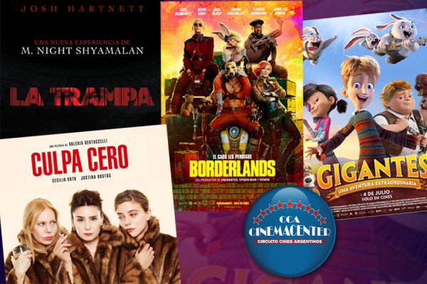Culpa cero, La Trampa, Gigante, y Borderland los estrenos en las salas de Cinemacenter Corrientes