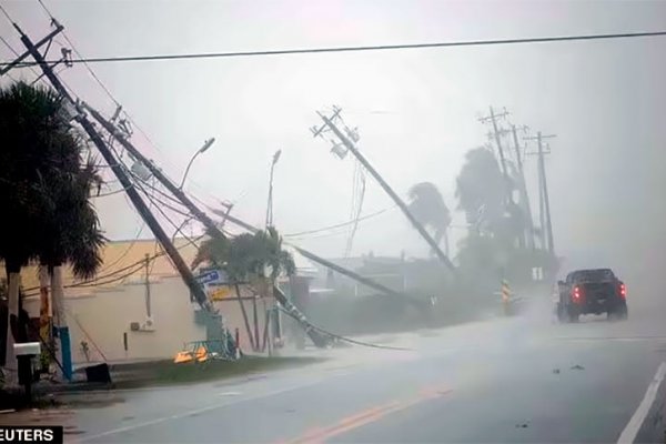 Al menos dos muertos dejó el huracán Milton que sacudió fuerte la península de Florida