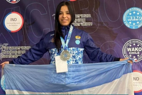 La correnttina Lucrecia Núñez, subcampeona sudamericana de Kickboxing