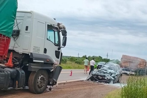 Tragedia en la Ruta Nacional 14: una persona muere en brutal choque frontal