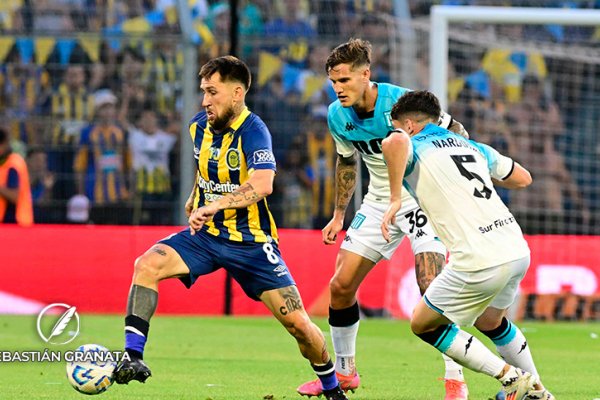 En un partido parejo, Central empata sin goles con Racing en el Gigante