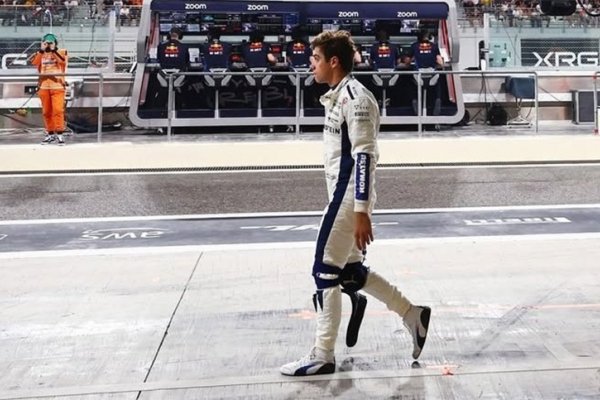 Colapinto tuvo que abandonar el GP de Abu Dhabi por problemas en su Williams