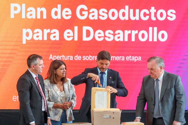 Plan de Gasoductos para el Desarrollo: se realizó la apertura de ofertas para la licitación