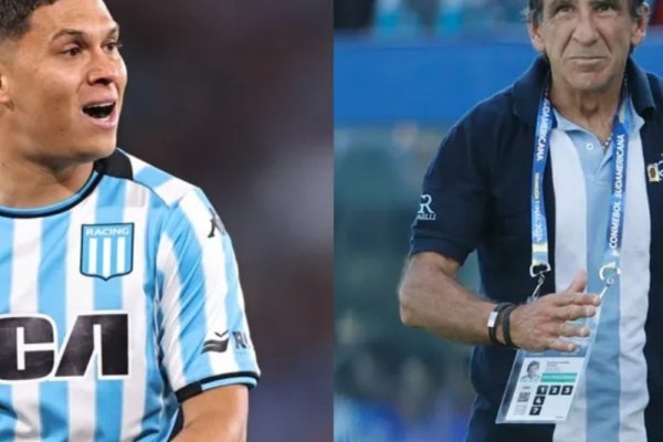 La respuesta de Costas a Juanfer Quintero tras sacarlo en Racing vs. River
