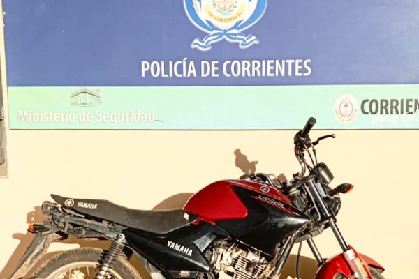 La Policía recuperó una motocicleta que fuera denunciada como sustraída en la provincia de San Juan