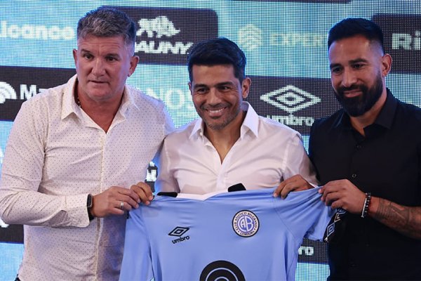 Walter Erviti fue presentado como nuevo técnico de Belgrano
