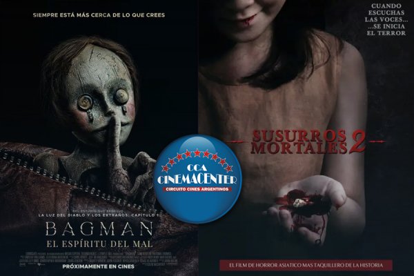 Dos películas de terror llegan a las salas de Cinemacenter Corrientes