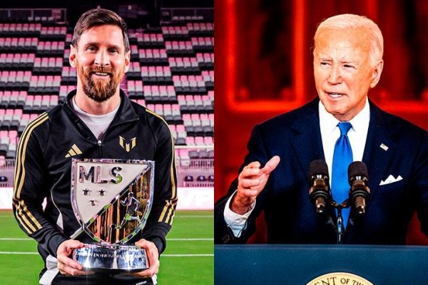 Messi recibió fue condecorado por el presidente de Estados Unidos