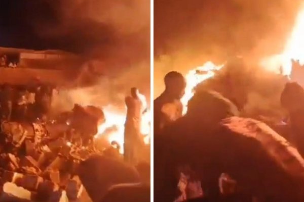 Al menos 46 muertos tras estrellarse un avión militar en un barrio residencial al norte de Jartum (Sudán)
