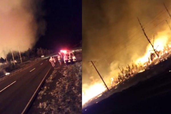 PELIGRO! Incendio de grandes dimensiones casi consumió viviendas y una escuela en Ituzaingó