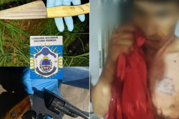 Violencia extrema en Corrientes, con arma de fuego y arma blanca