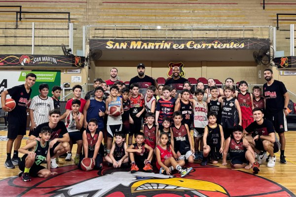 La Liga participó de un entrenamiento de Mini Básquet