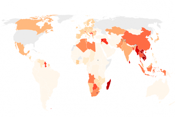 El mapa de los aranceles de Trump: las tasas, país por país