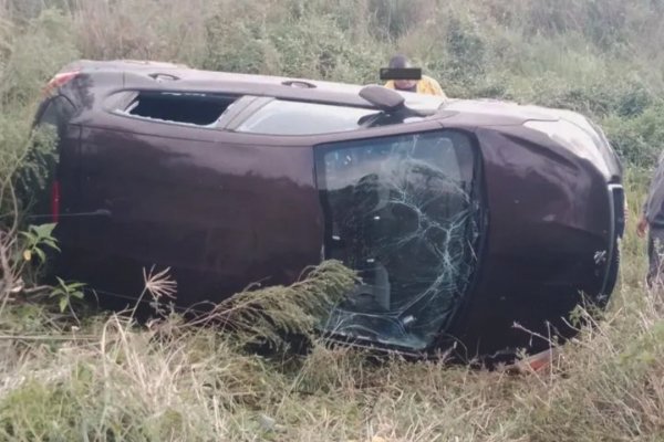PELIGRO! Un bache en la Ruta Provincial 5 provocó despiste