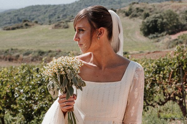 La novia navarra que enamoró con su vestido de novia inspirado en Jane Austen