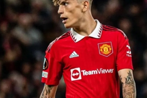 El posteo de Garnacho tras el empate del United vs. Lyon: 