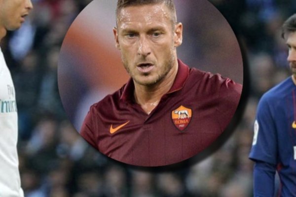 Totti dijo quién es el mejor entre Messi y Cristiano Ronaldo: 