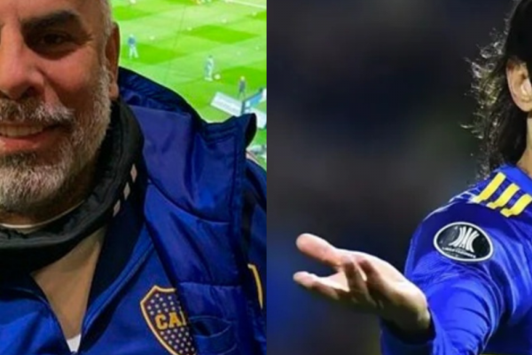 Chicho Serna sentenció a Cavani en Boca: 