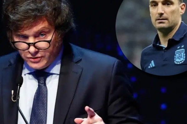 La llamativa frase de Milei sobre Scaloni: 