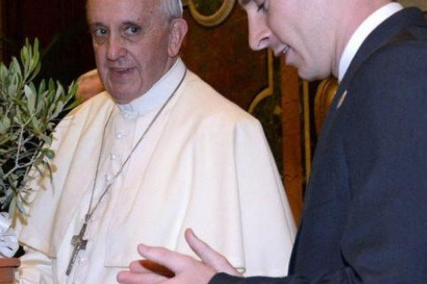 El día que Messi conoció al Papa Francisco en el Vaticano