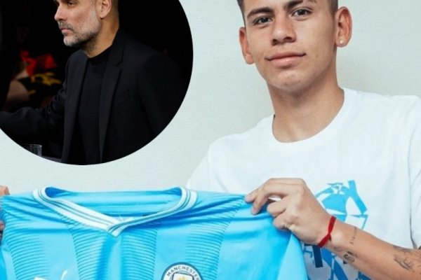 Tras su primera convocatoria, Echeverri quedó afuera del banco en Manchester City