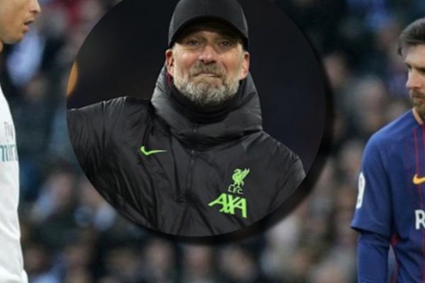 Jürgen Klopp dijo quién es el mejor entre Messi y Cristiano: 