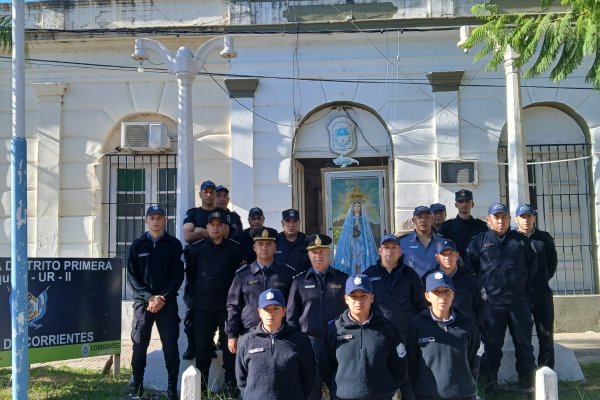 La Virgen de Itatí, Comisaria General de la Policía de Corrientes llegó a Esquina