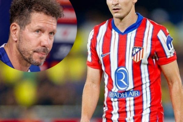 Simeone le marcó la cancha a Julián Álvarez en Atlético Madrid: 