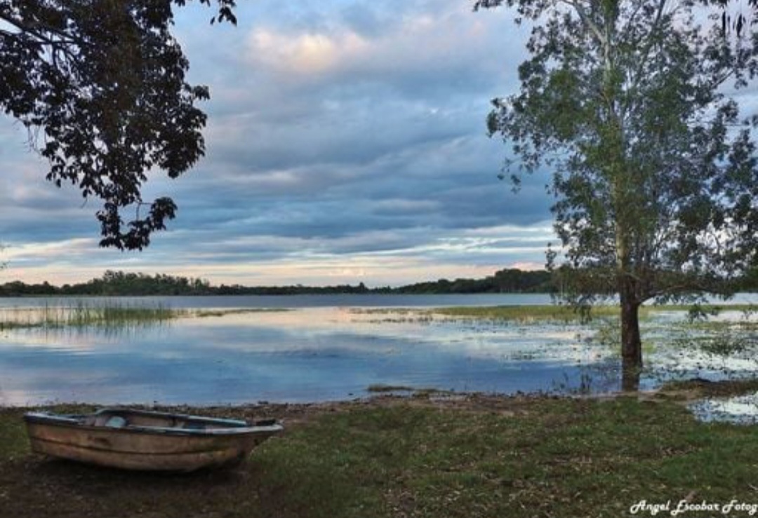 </p><p>
Restos de embarcaciones varadas y suelos agrietados evidencian el deterioro del ecosistema en la Laguna Soto, tradicional espacio recreativo y natural de la región. Gentileza: Angel Escobar Fotografía (Facebook)