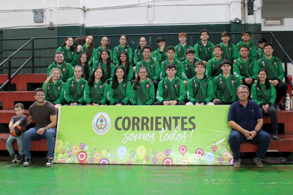 Despididen a las selecciones correntinas sub-18 de vóley que representarán a Corrientes en el Nacional de Posadas