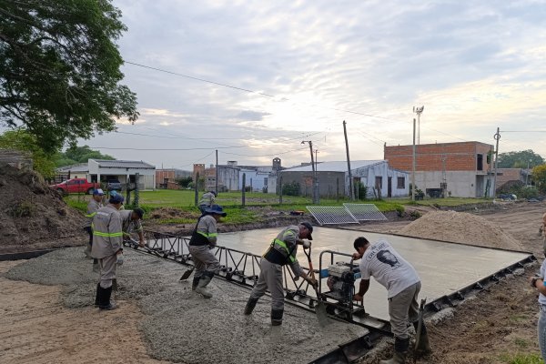 META OBRAS! Comenzó la segunda etapa de pavimentación en calle Cabo Verdún