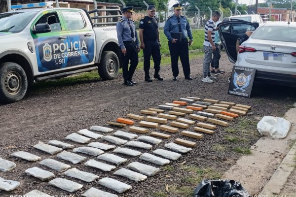 MÁS DROGA! Imágenes de los casi 100 kilos incautados por la policía de Corrientes