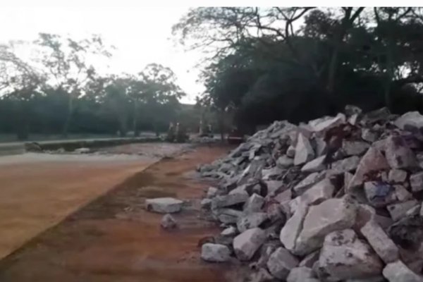  INSÓLITO! Levantaron un pavimento recién hecho en una ciudad de Corrientes