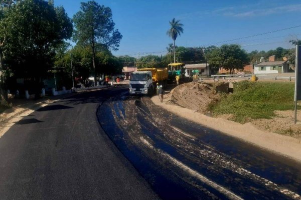 ÚNICO MEDIO! 11 imágenes de la pavimentación enlace Autovía 5 y Santa Ana Corrientes