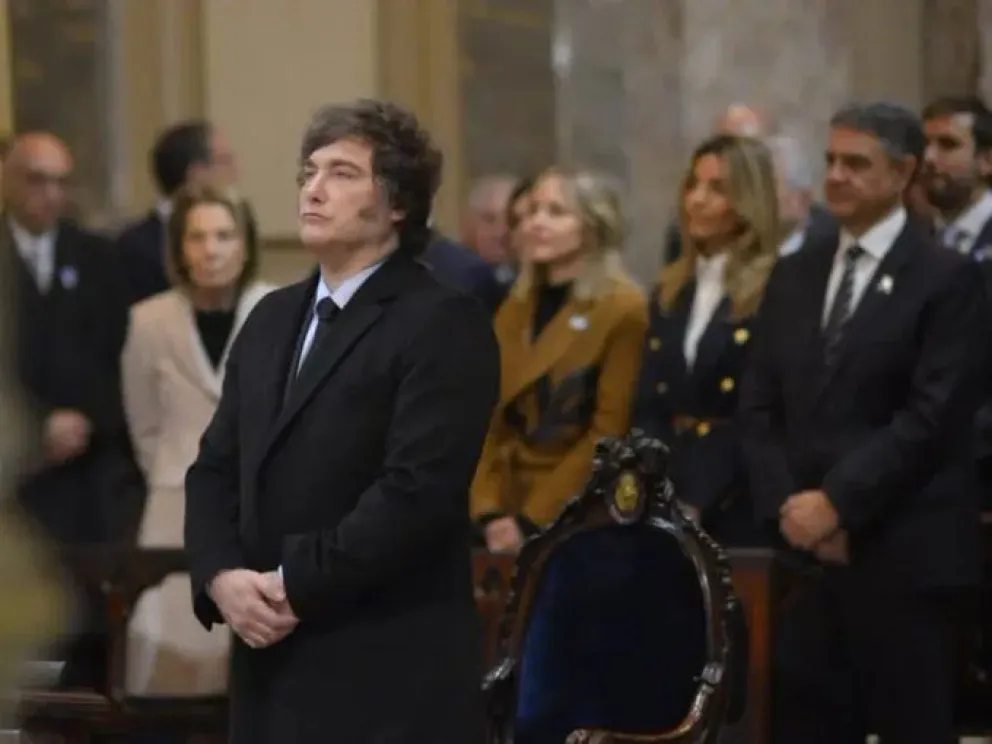 Milei justificó por qué no saludó a Victoria Villarruel y a Jorge Macri durante el Tedeum: “Roma no paga traidores”
