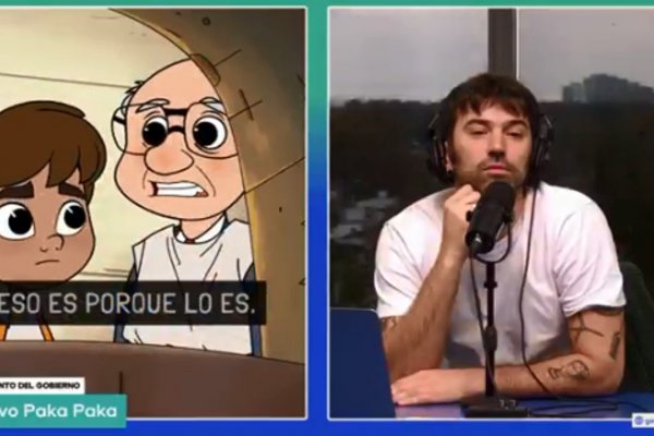 La reacción de Pedro Rosemblat a la nueva versión de Paka Paka, donde hay un dibujito sobre... ¡emisión monetaria!