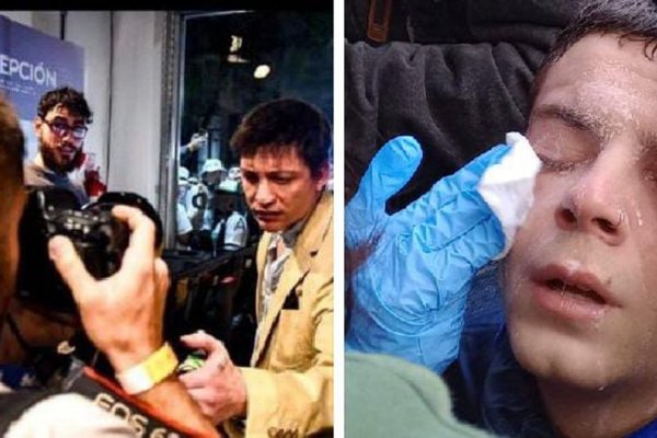 Video: la policía atacó al fotógrafo que había sido 