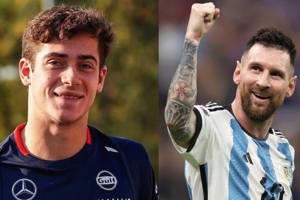 El tradicional y sorprendente regalo que recibió Franco Colapinto con la figura de Lionel Messi