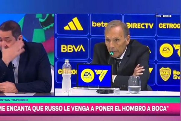 Se quebró en vivo: las lágrimas de Cristian Traverso por la llegada de Russo a Boca