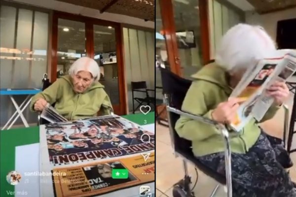 La reacción de una abuela de 98 años a la que fueron a avisarle al geriátrico que Platense salió campeón