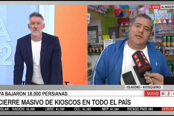 Novaresio se tuvo que bancar la bronca de un kioskero golpeado por la crisis de Milei