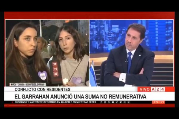 Feinmann les dio la razón a las residentes del Garrahan cuando criticaban la propuesta del Gobierno