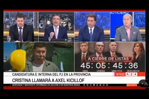 Pablo Rossi y Eduardo Feinmann apretaron a la Corte Suprema para que le impida a Cristina presentarse en las elecciones