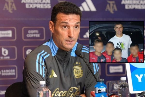 A Scaloni le preguntaron por el escándalo con los chicos de Newell's y no tiró la pelota afuera